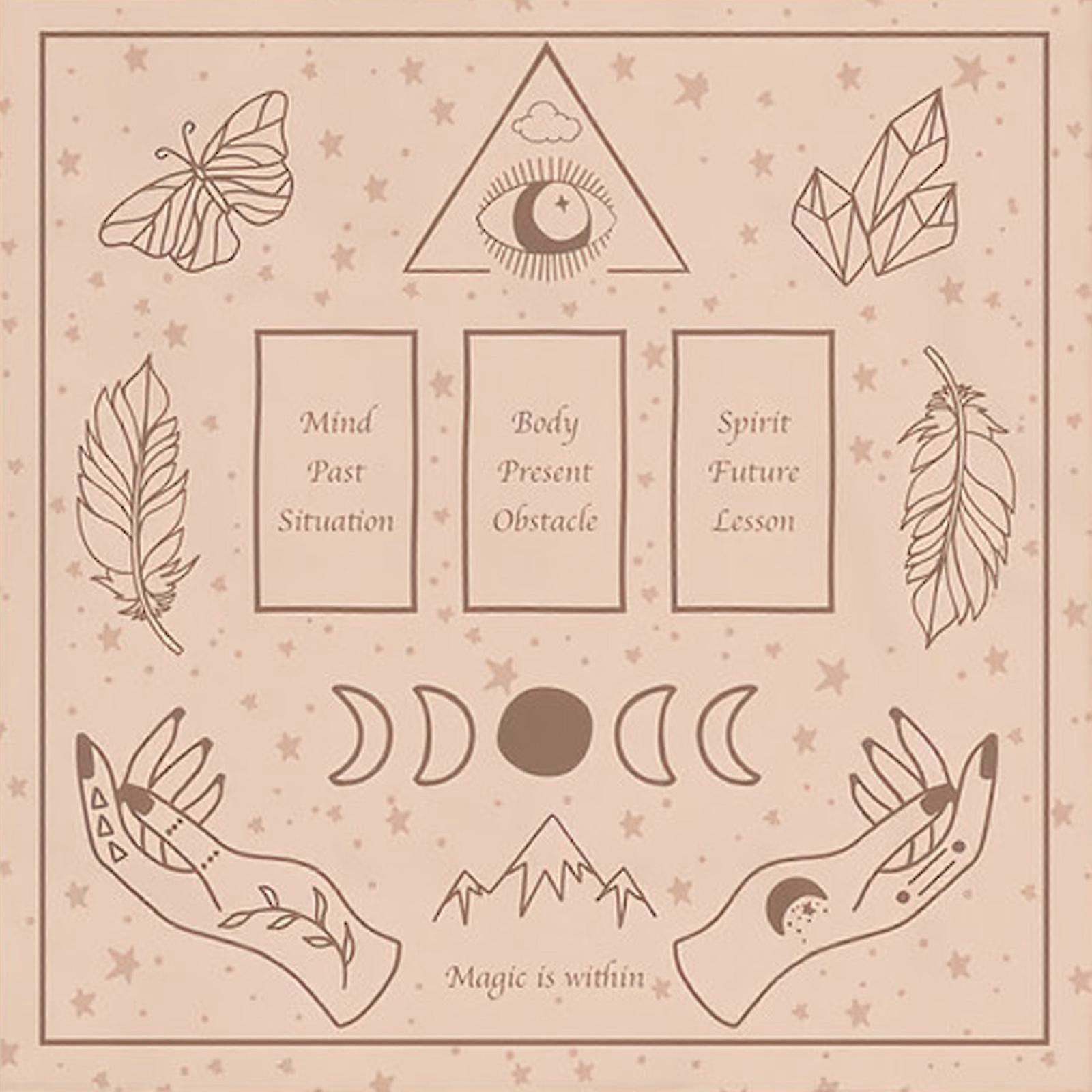 Reading Card Astrologys Tablecloth Tarots Divinations Tablecloth Altars Cloth Divinations Board Game Accessories 75x75cm