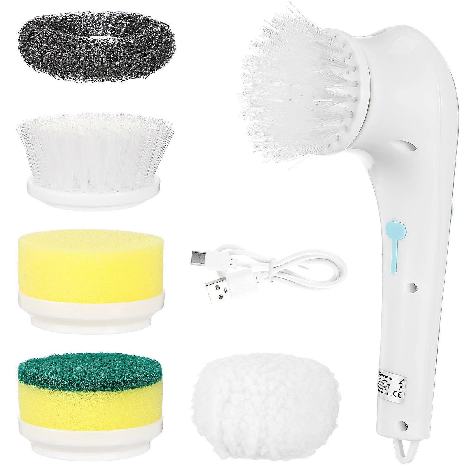 Scrubbing Brush Electric Multi Functional Cleaning Brush Powerful Rotation For Car Maintenance 1Set