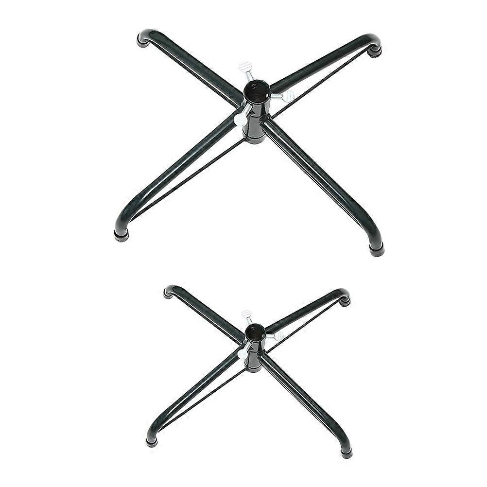 Small Tree Stand Christmas Tree Stands Metal Tripod Base Bracket Firm Fixing 35.00X35.00X12.60cm 2Pcs