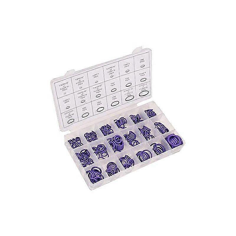 O-Ring Seal, 270Pcs Rubber Seal Rings O Type Rings 18 Size Universal O-Rings Assortment for Automotive Air Conditioning Valve Repair