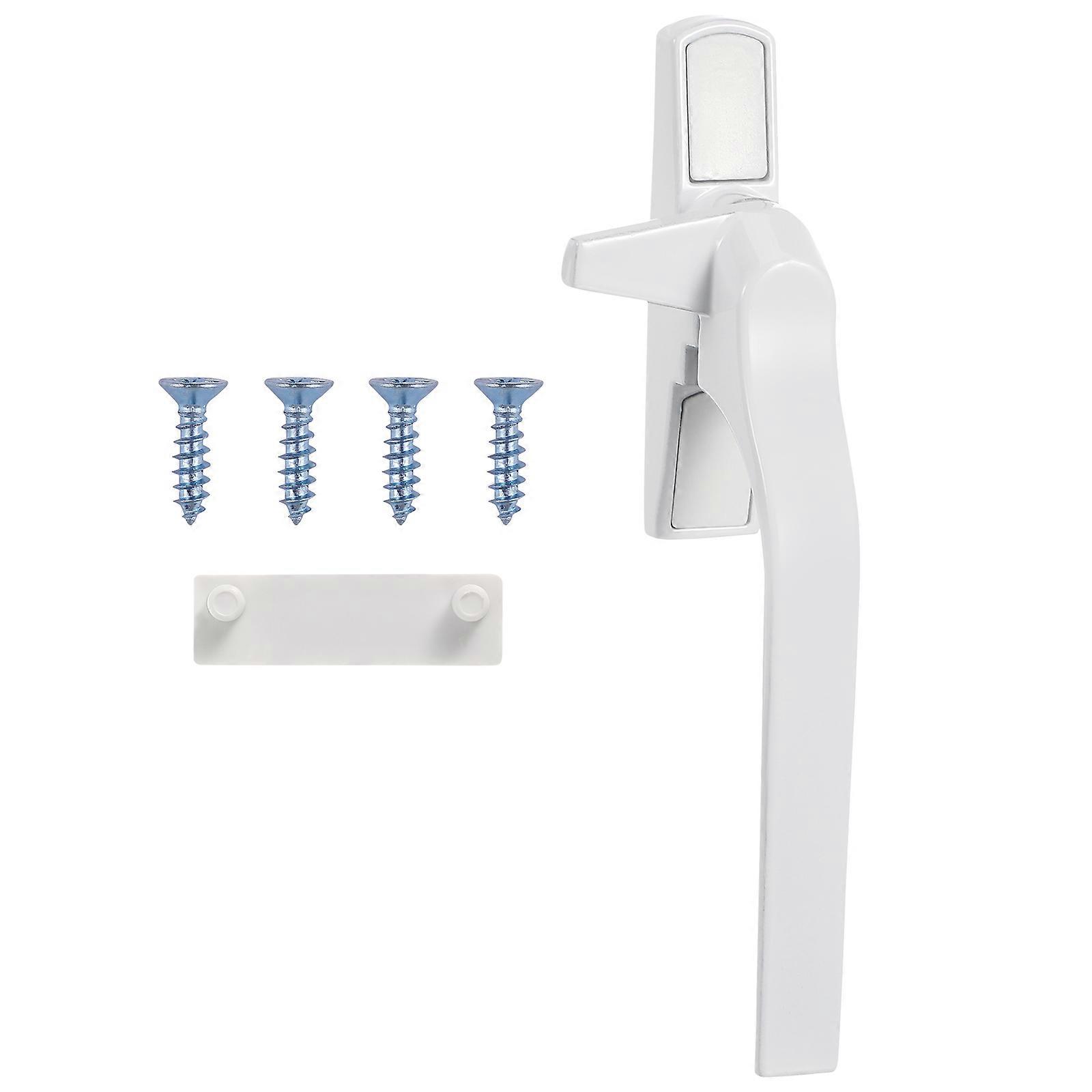 External Flat Window Handle White Durable Aluminum Easy Installation for Window Use