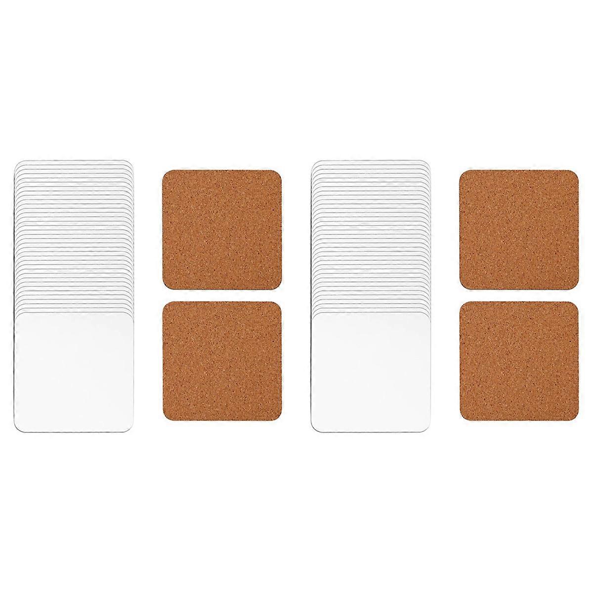40Pcs Sublimation Square Coasters, Cardboard Coasters