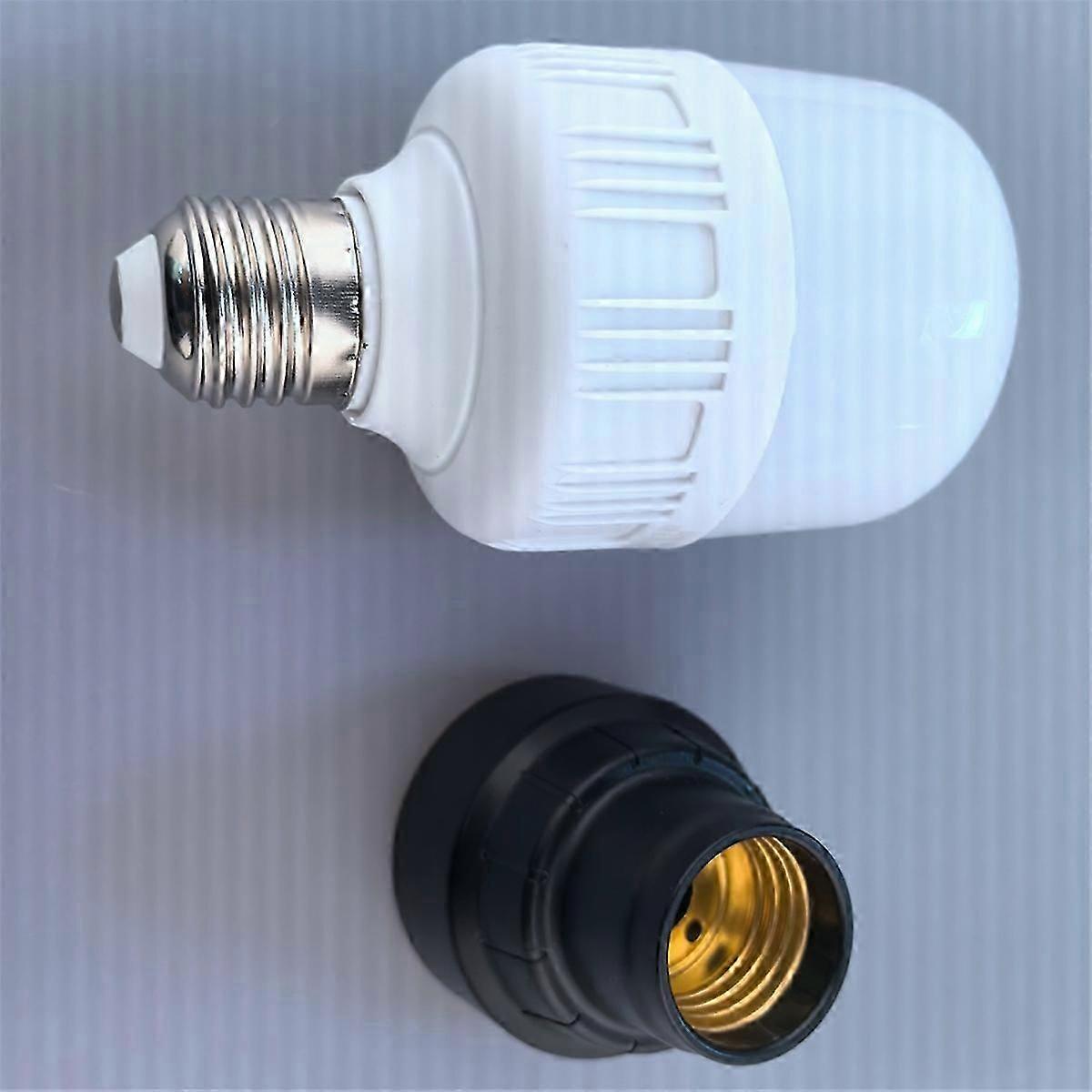 E27 Bulb Socket Adapter with 12V/12W 1300LM E27 Screw LED Light Bulbs LED Work Light for 12V M12 Battery