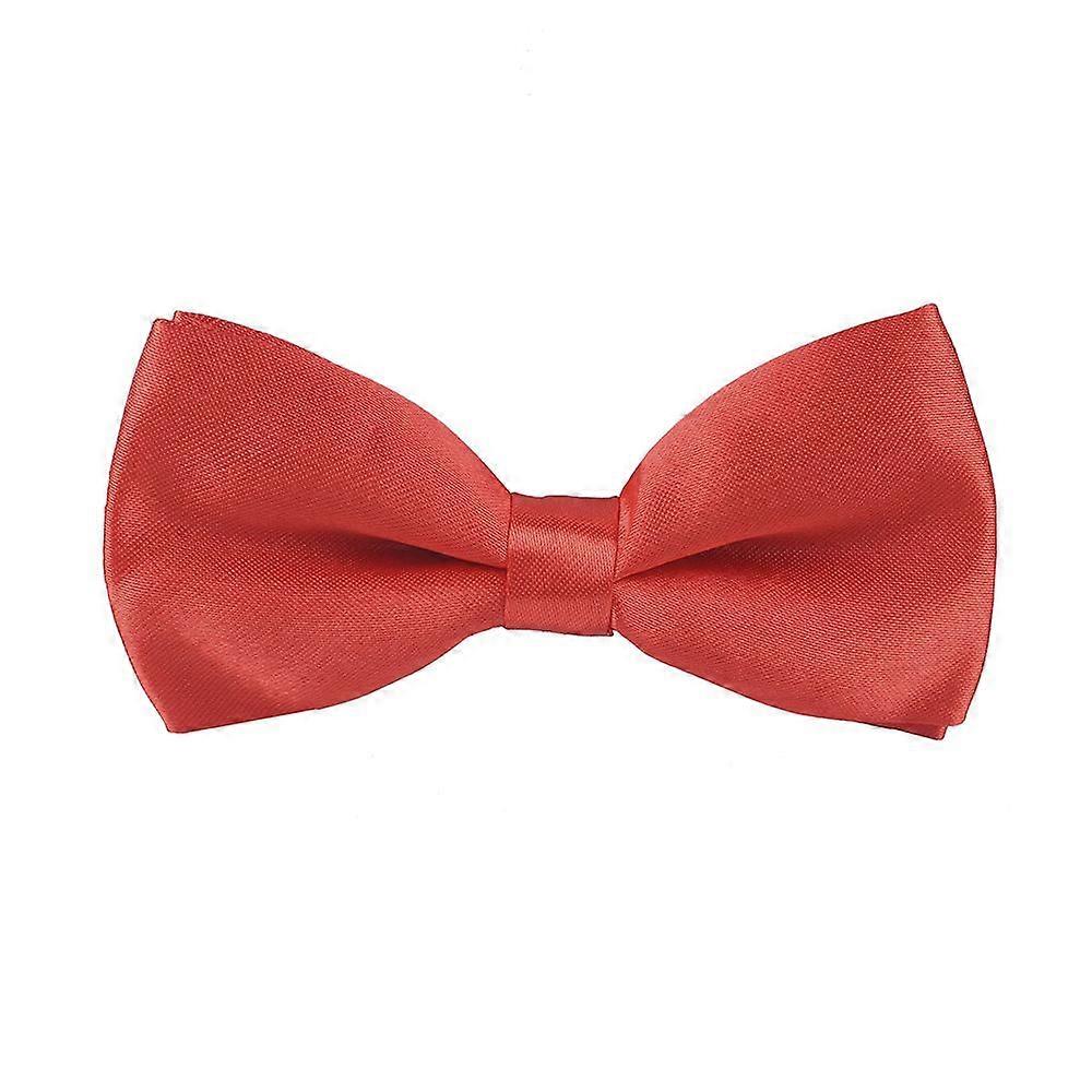 Men's Solid Color Pre-Tied Bow Tie Adjustable Bow Tie