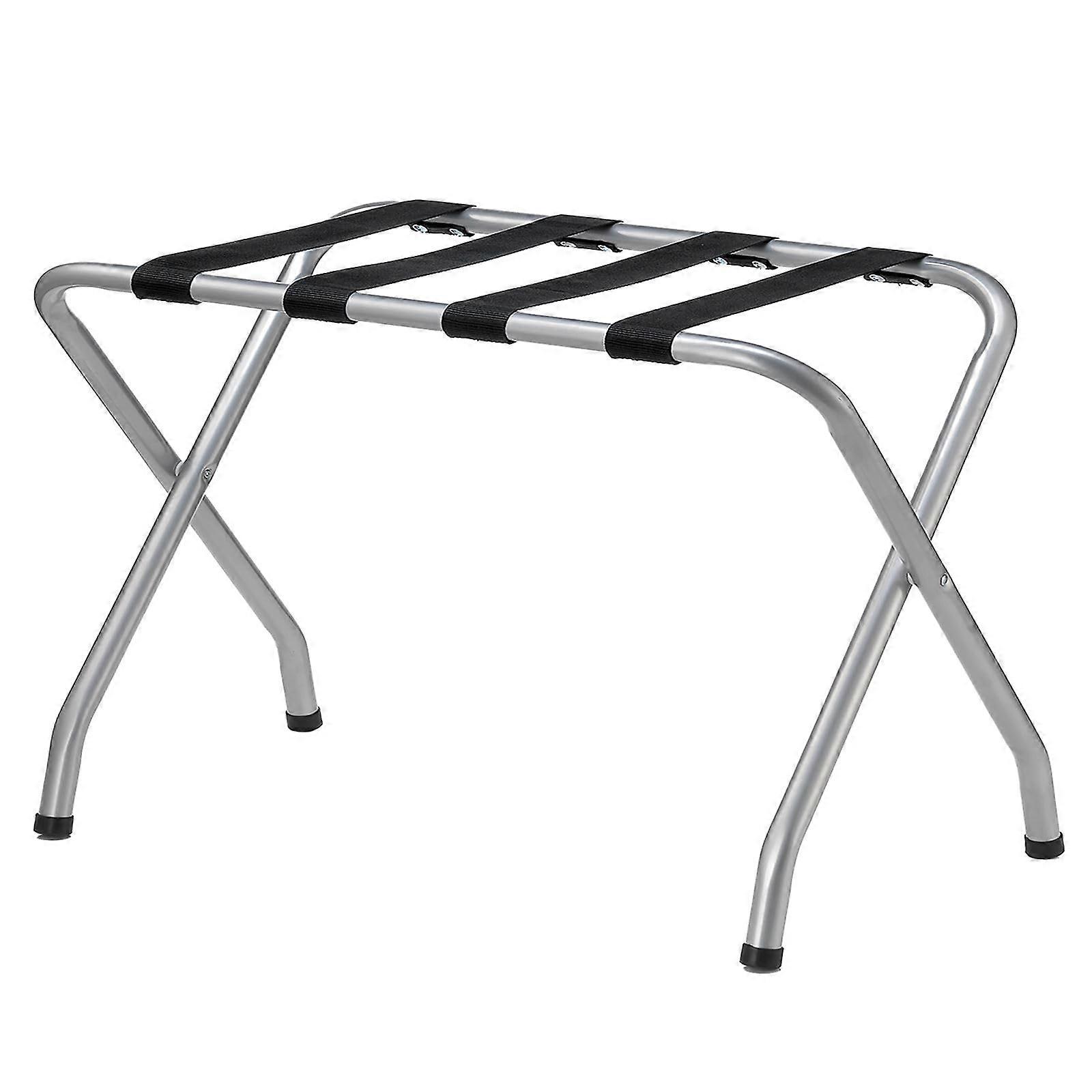 LUGGAGE Suitcase Stand, Metal in Grey Painted, Foldable