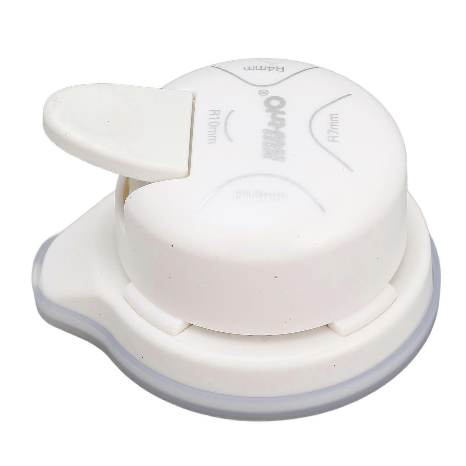 4 in 1 Corner Rounder Punch Cutter Portable Paper Corner Punch for Crafts Photo Card White