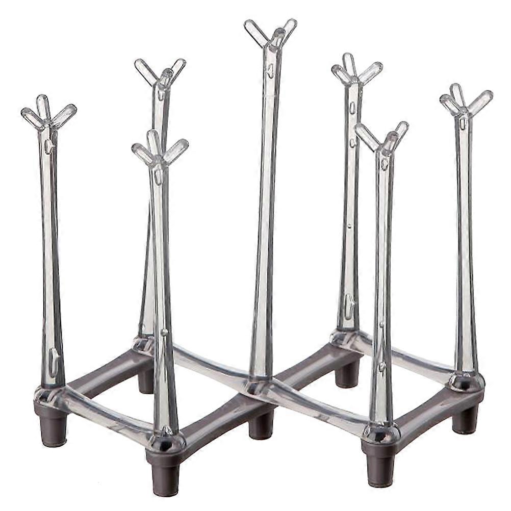 Mug Racks For Counter Retractable Cup Drying Rack Coffee Tables ABS Material 1Set