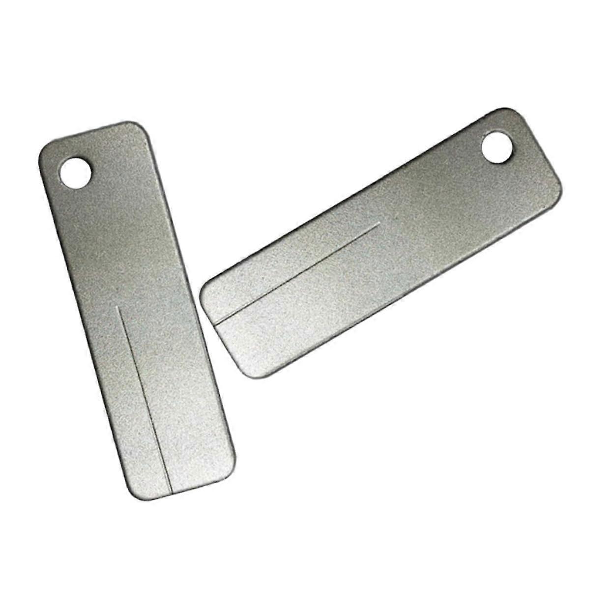 Diamond Sharpening Stone Rectangular Portable Knife Sharpener For Kitchen Knives Cutter And Fishing Hooks 2 Sets