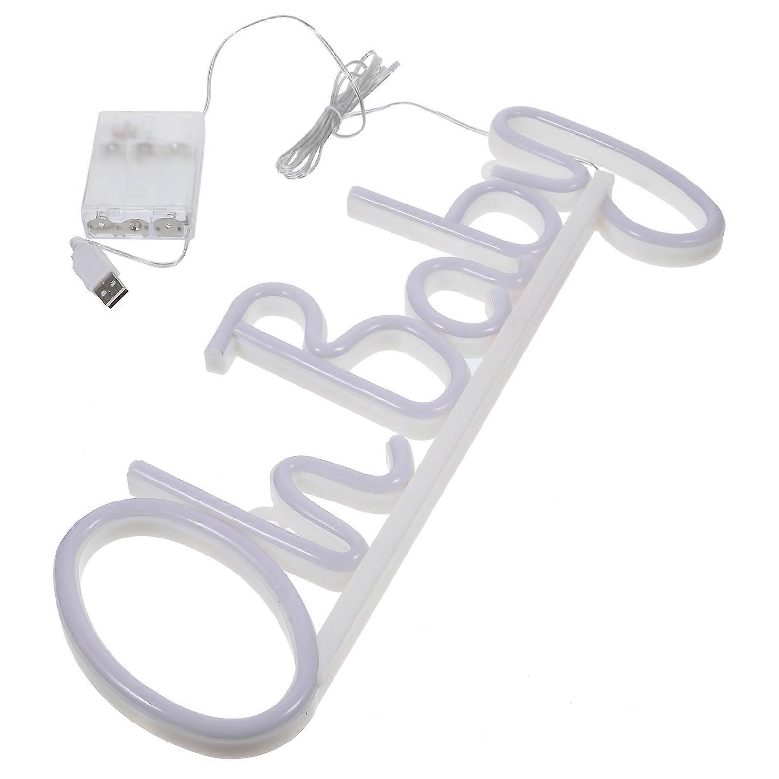 Decorative Neon Lamp Room Decoration USB Powered Blue 1Pack