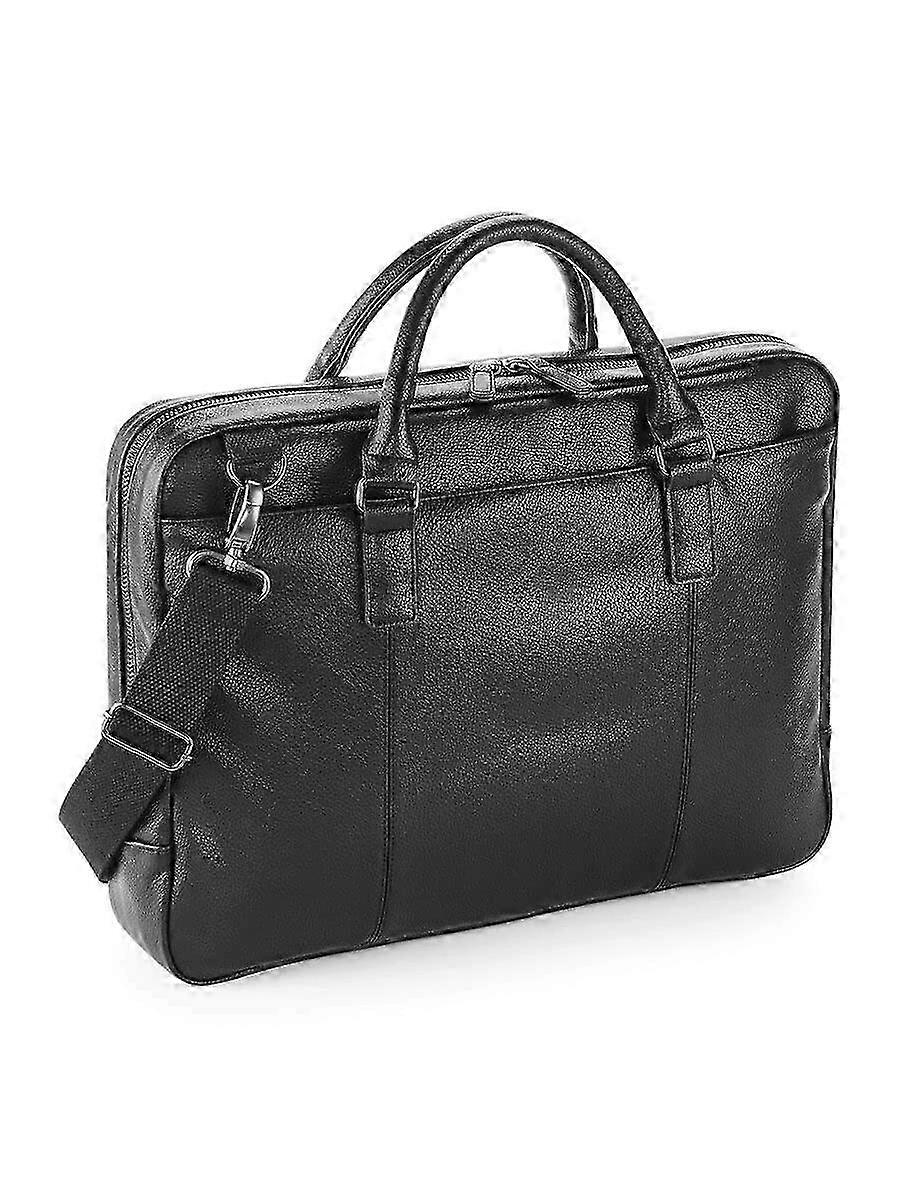 Slimline Laptop Briefcase Suitable for Professionals in Black Color, Ideal for Business Travel and Carrying Laptops and Essentials
