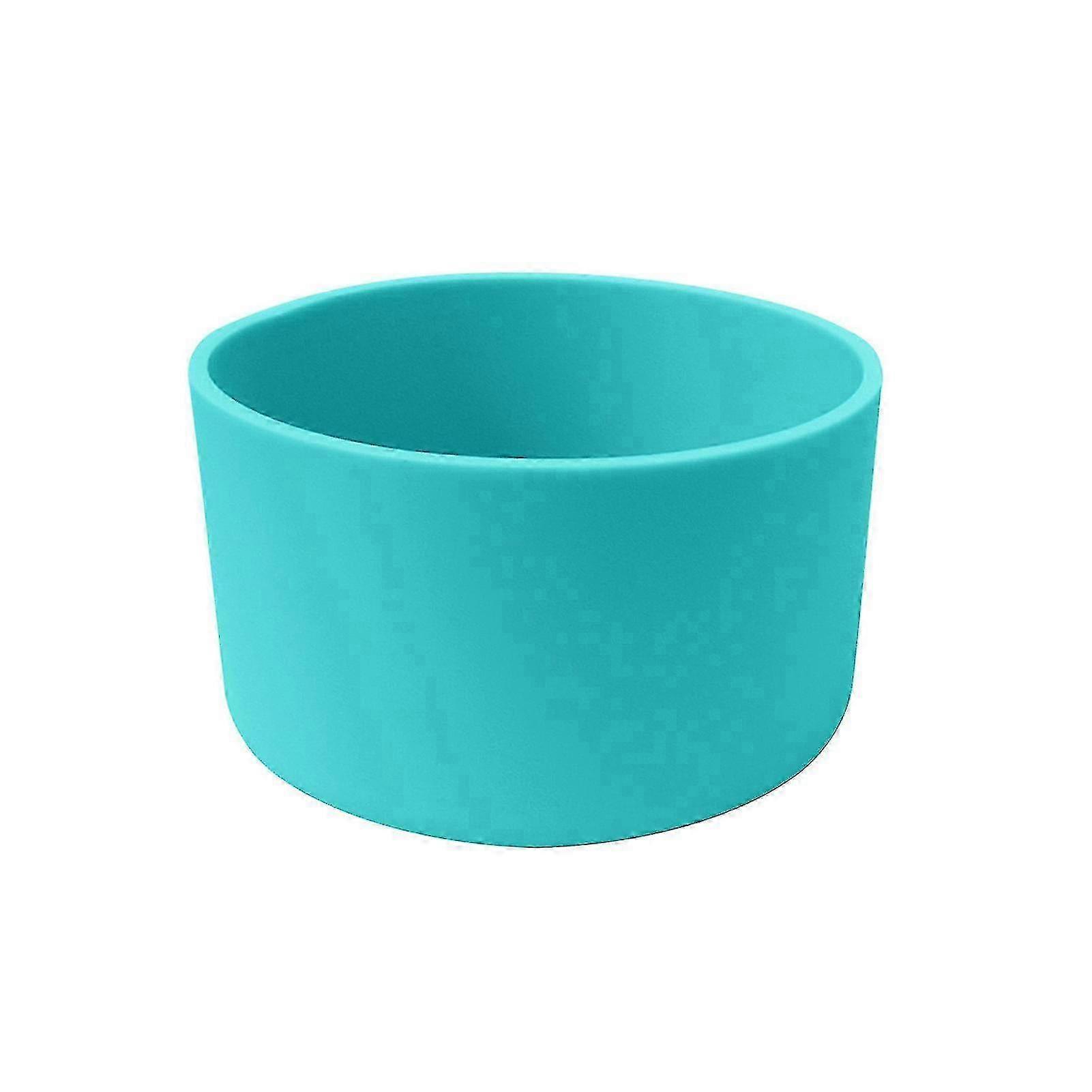 Thick Solid Color Elastic Flexible Anti-deformed Protective Silicone Heat Resistant Bottle Sleeve Cover for Various Water Bottles Measuring