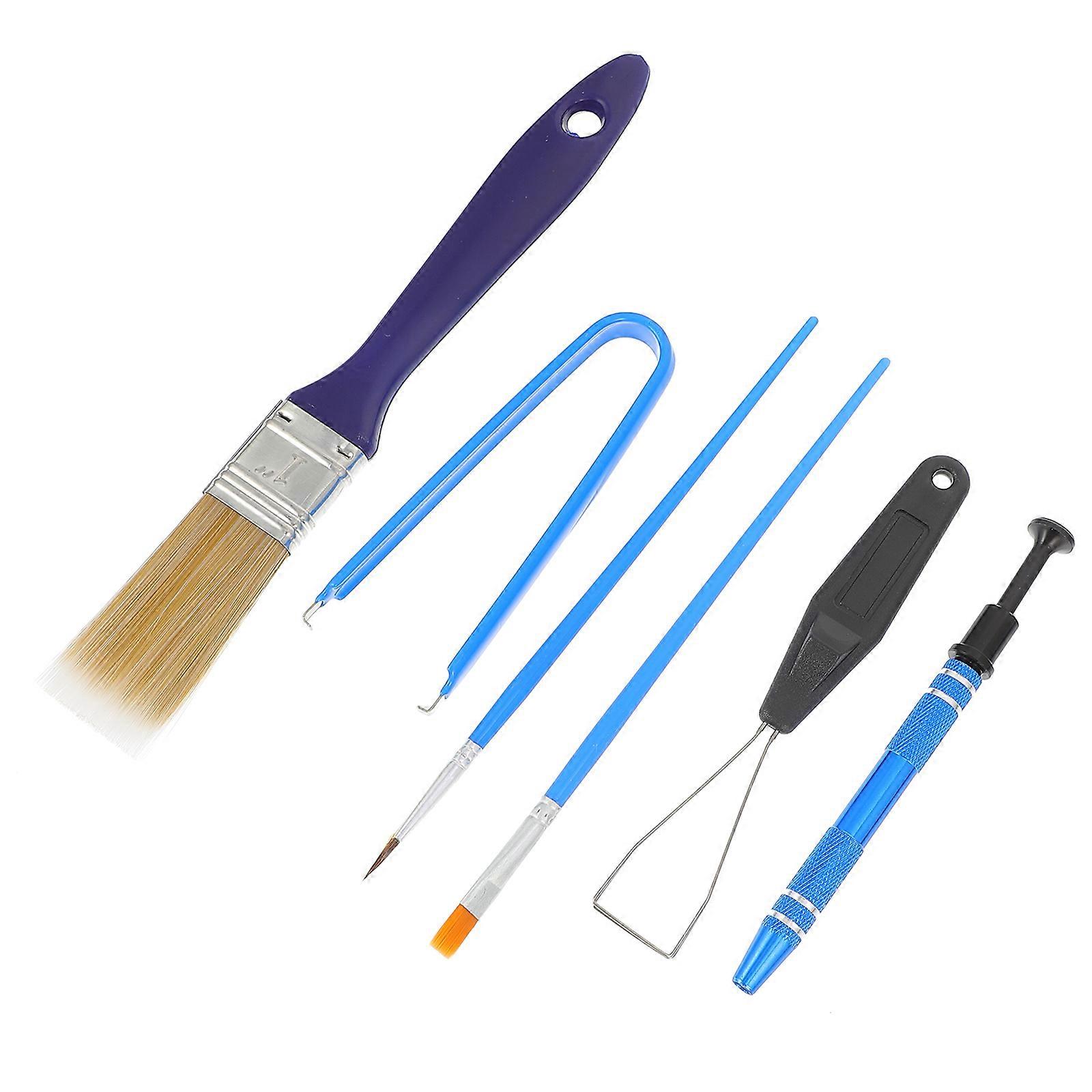 Computer Brush Key Cap Puller IC Chip Picker Lubricating Pen Cleaning Brush for Mechanical Keyboard Maintenance 1Set