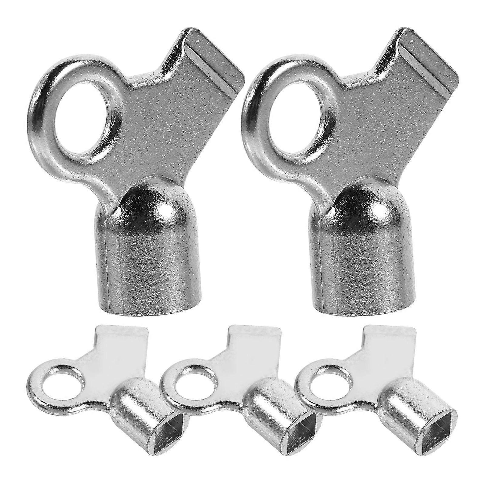 Hot Water Radiator Key Radiator Accessories Commercial Use Square Hole Aluminum Alloy 5Pack