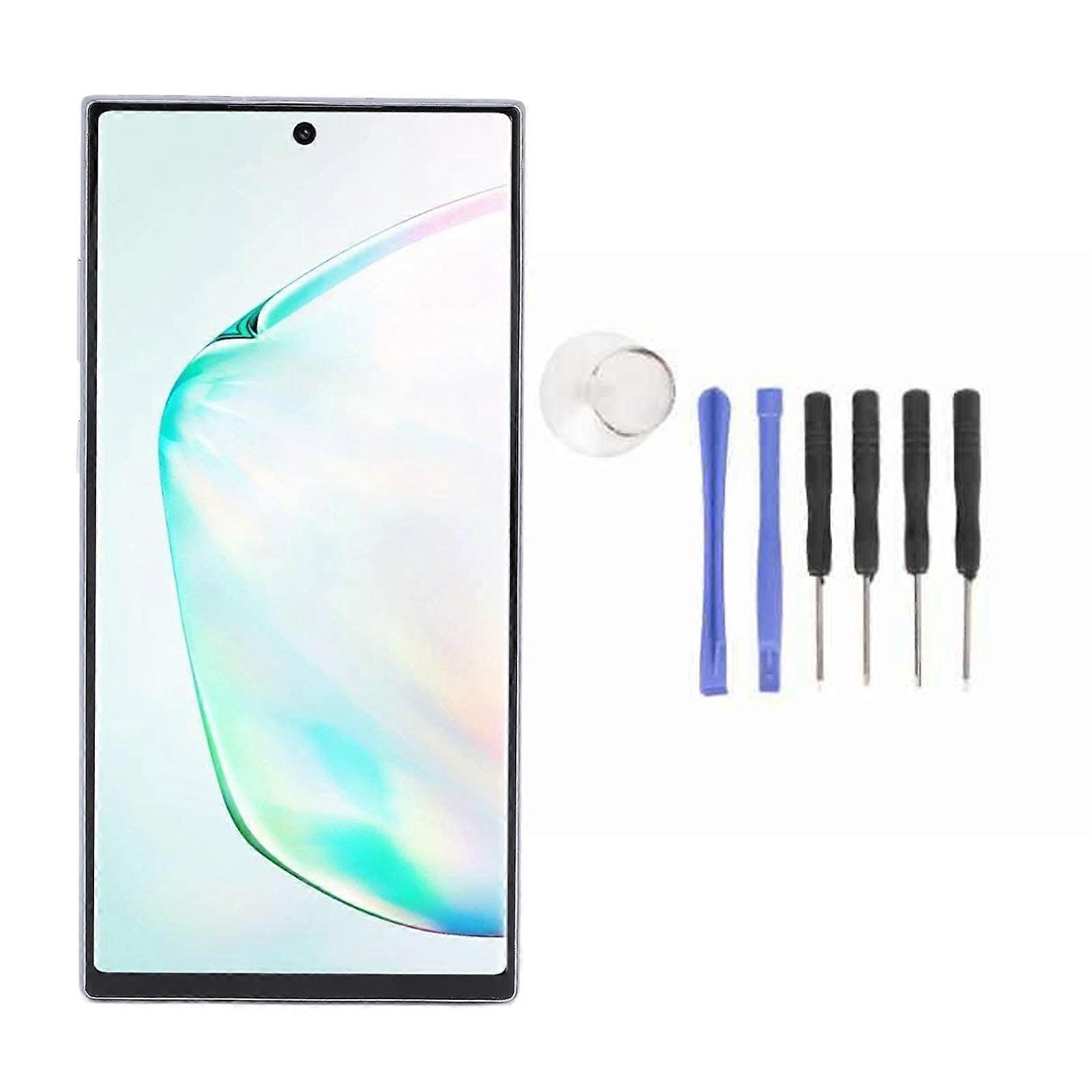 Galaxy Note 10 Plus 6.8" Screen Replacement with Frame & Repair Tools - Silver