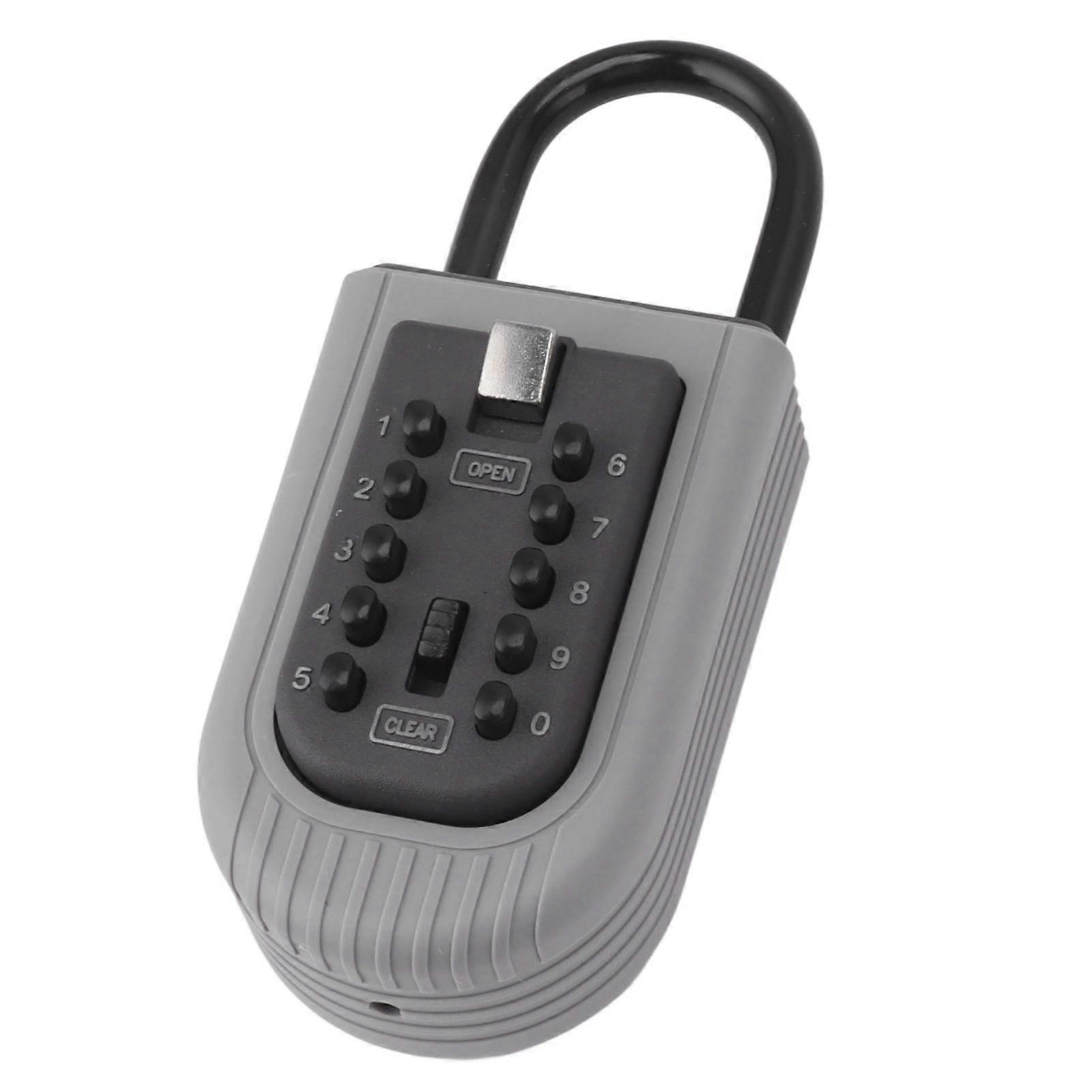 Key Lock Box Code Access Weather Resistant Wall Mount Safety Lock Box Key Lockbox with Hook for Home Car 