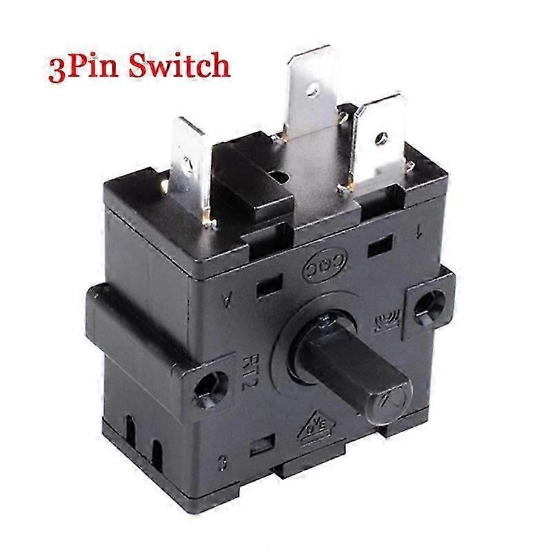 16a 3pin 5pin Ac Electric Heater Gear Knob Switch 4gear Rotary Selector Thermostat Switch 3gear Temperature Control Switch 250v