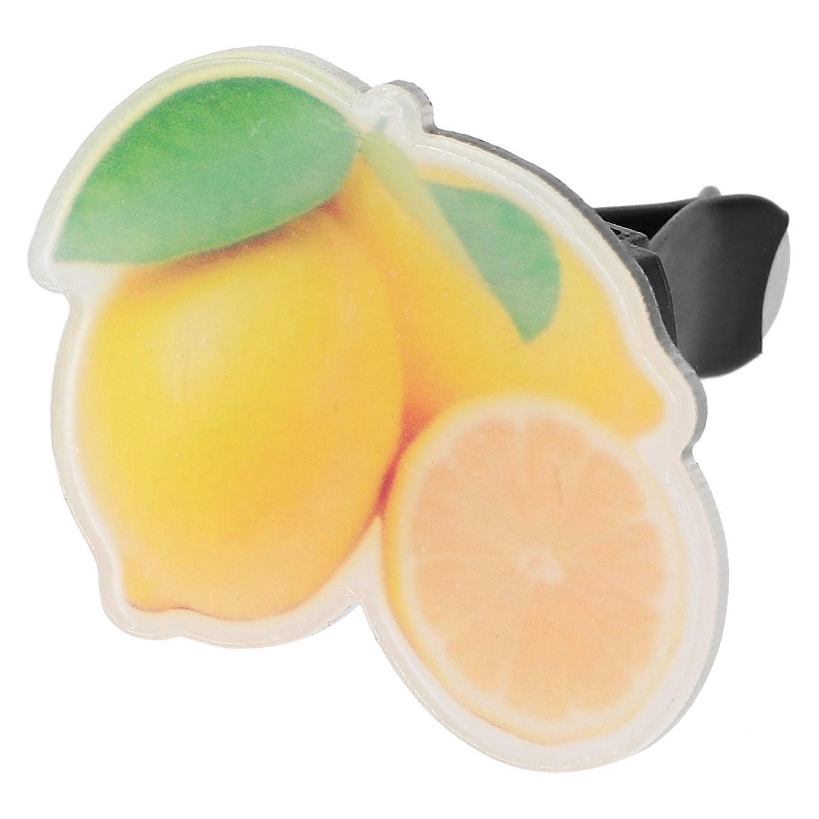 Cute Lemon Acrylic Car Air Freshener Clip Stylish Vent Diffuser for Refreshing Fragrance & Easy Installation Air Outlet Perfume Decoration to