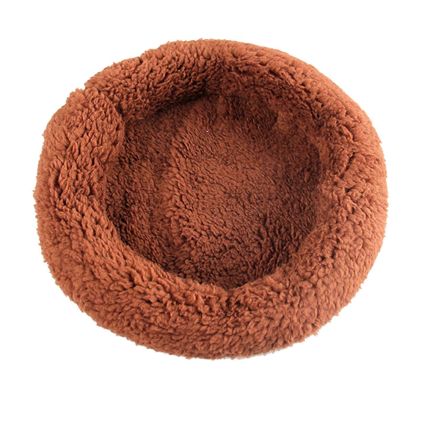 Small Animal Bed Mat Soft Comfortable Warm Hamster Bed Guinea Pig Mat for Hedgehogs for Winter Coffee S