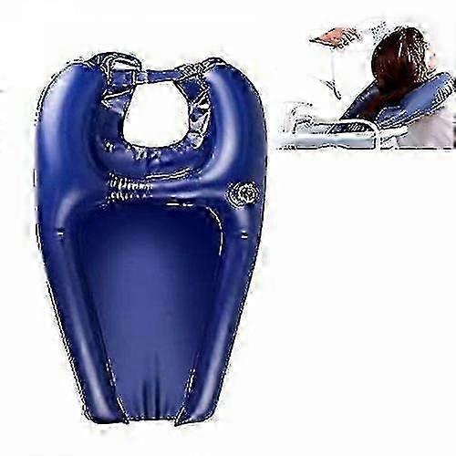 Portable Inflatable Hair Washing Tray Shampoo Bowl Sink for Handicapped and Bedridden Seniors
