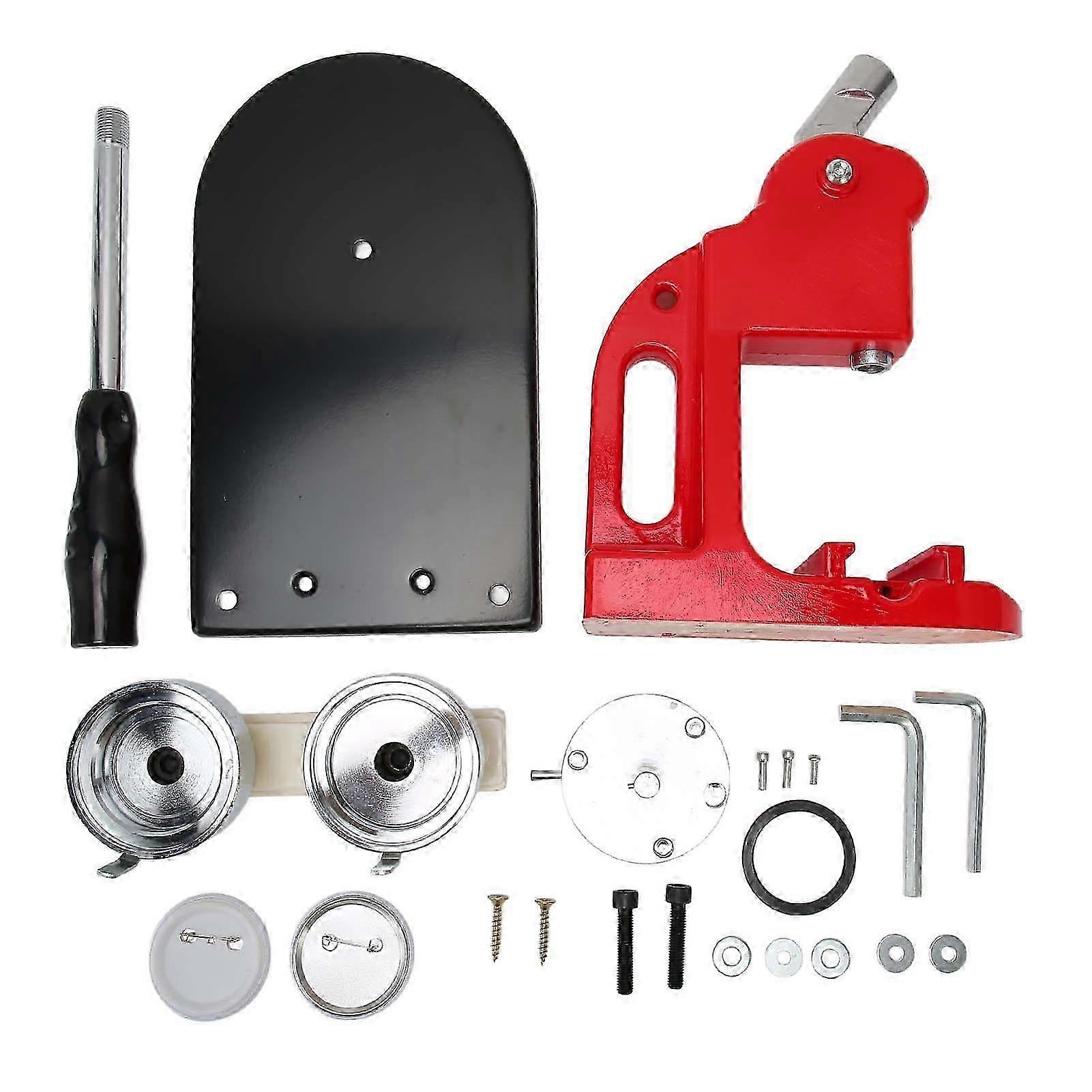 58Mm Button Maker Machine Ergonomic Handle High Strength Effort Saving Pin Maker Machine Button Badge Maker For Diy Craft