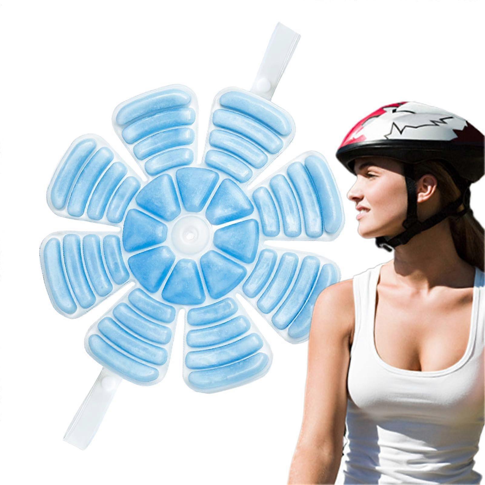 Reusable Cooling Hat Insert - Ice Pack for Hats | Portable Headband with Gel Cooling Lines, Freezable Evaporative Cooling Pads for Outdoor Activities