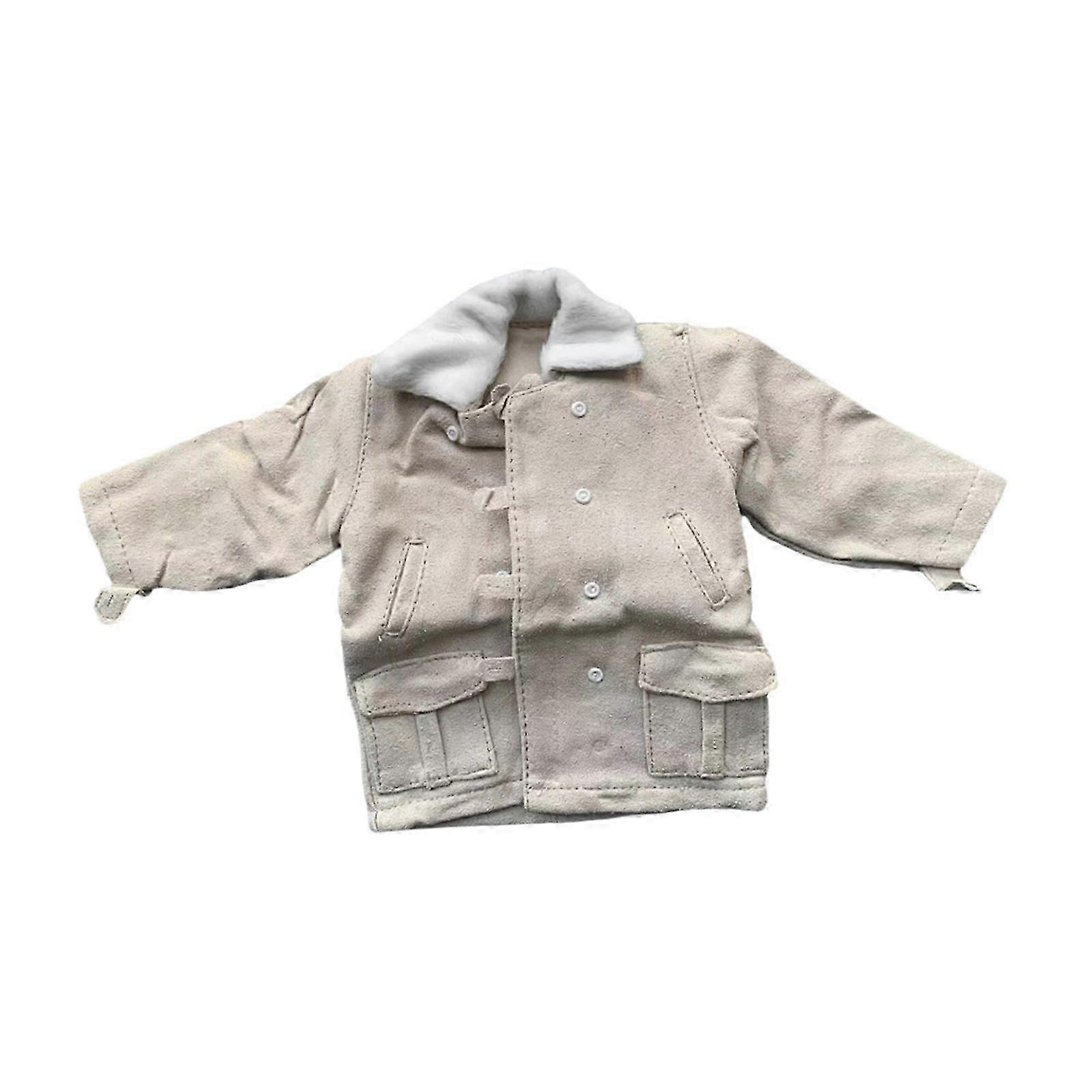 1:6 Scale Miniature Button Down Coat Retro Designed for 12inch Female Figures Costume