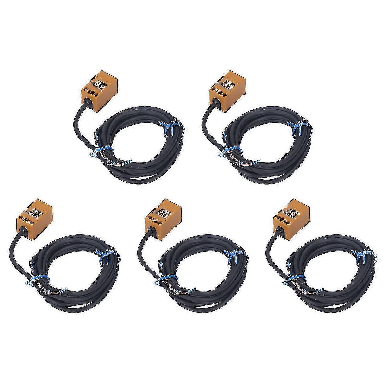 5Pcs NPN Normally Open IP65 Inductive Proximity Sensor Switch 10-30VDC