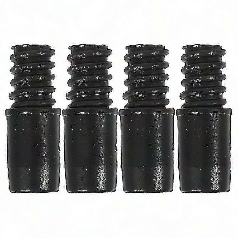 4-Pack Mop Handle Replacement Tips, Threaded Pole Adapters for Cleaning Tools, Durable Tail Connectors for Easy Repair