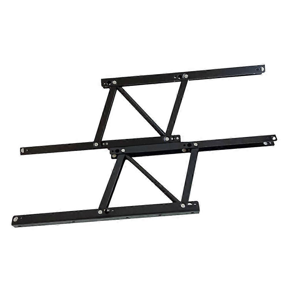 Table Spring Lifting Frame, Black Folding Support for Tea & Coffee Tables with Slow Buffer Mechanism, Space Saving Furniture Upgrade