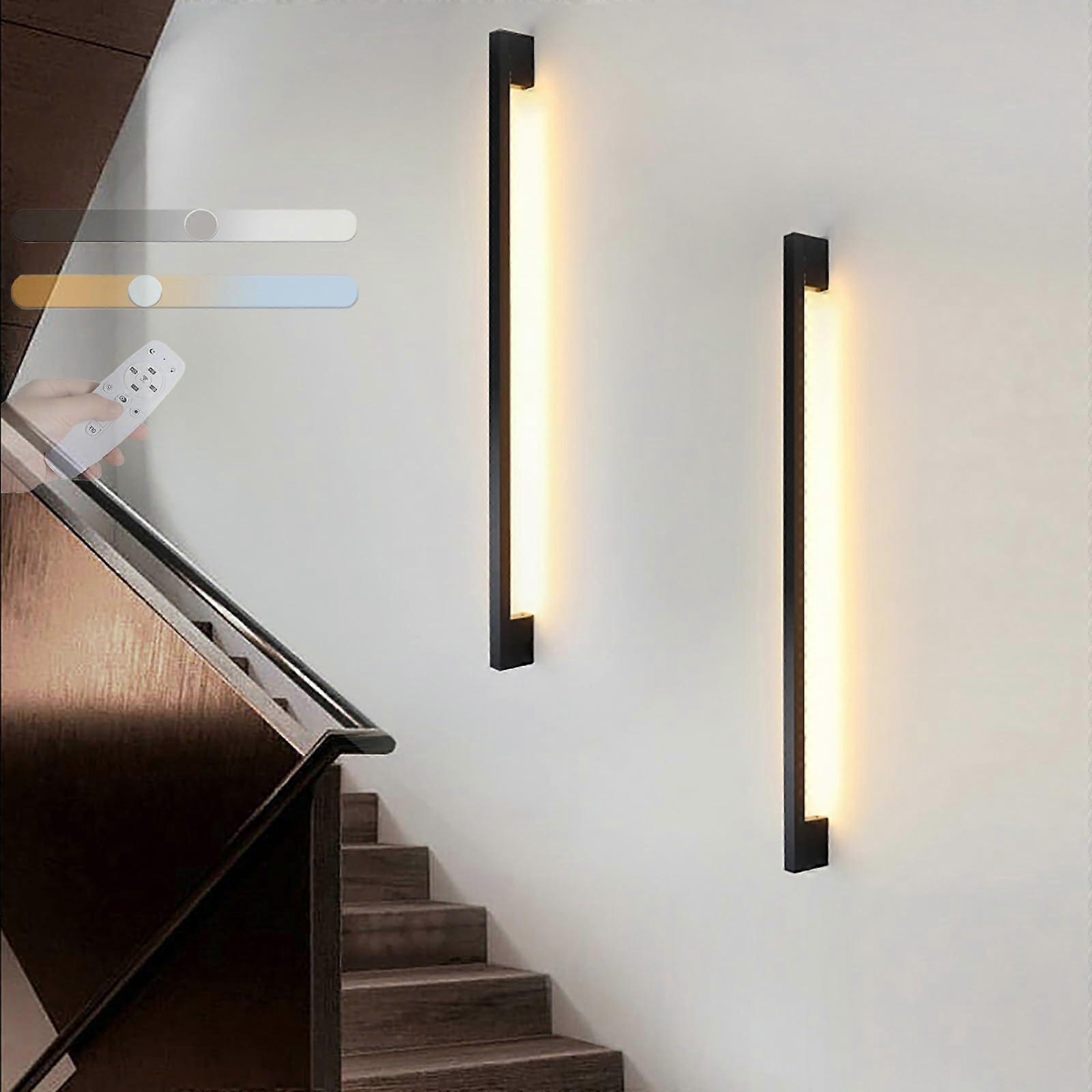 Dimmable LED Wall Light with Remote, Adjustable 2700K-6500K Lighting for Easy Install Vanity