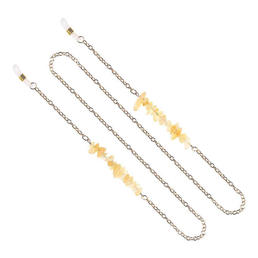 Eyewear Chain Delicate Alloy Spectacles Chain for Anti-Slip Use 1Pcs Golden