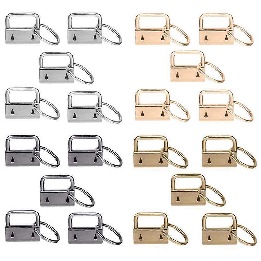 20Pcs Durable 25mm Key Fob Hardware for DIY Craft Useful Key Chain Fob Set