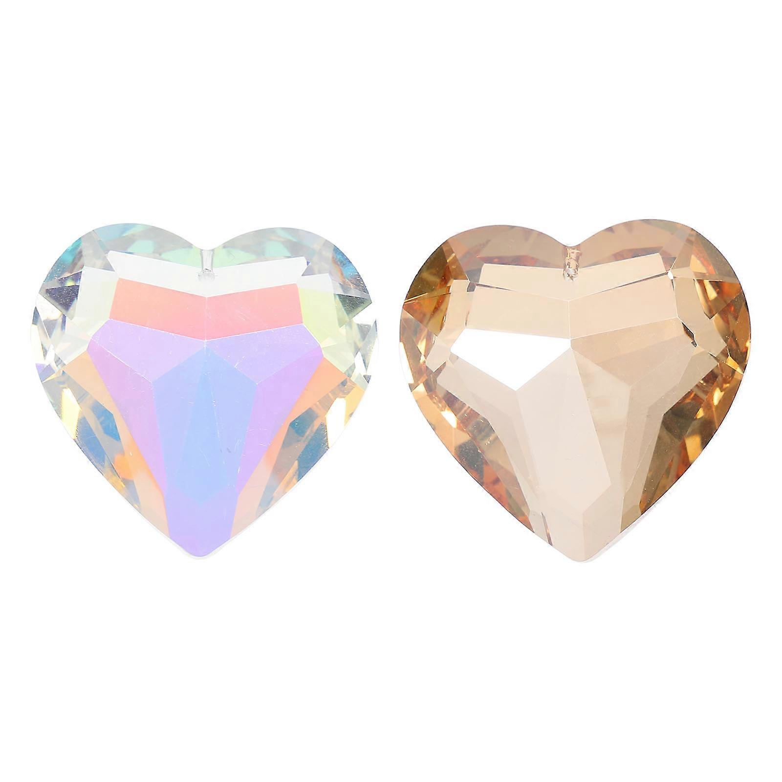 Heart Shape Crystal Pull Chain Pendant for Ceiling Fans & Lights – Dazzling Decorative Accessories for Lamps and Curtains