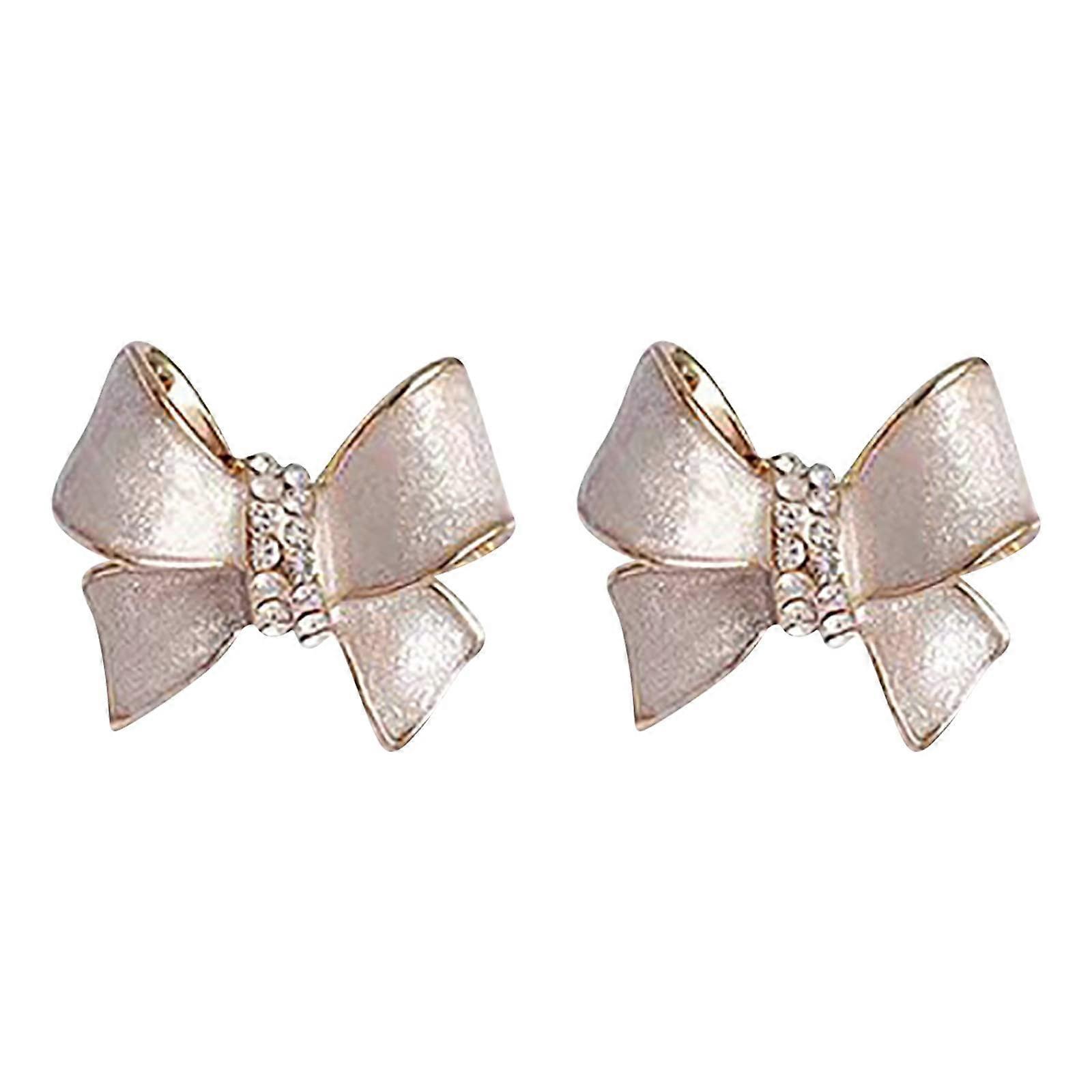 Boucles d’oreilles en plaqué or pour femmes, boucles d’oreilles mode simples, couleur blanche, taille unique, conception de tempérament élégant