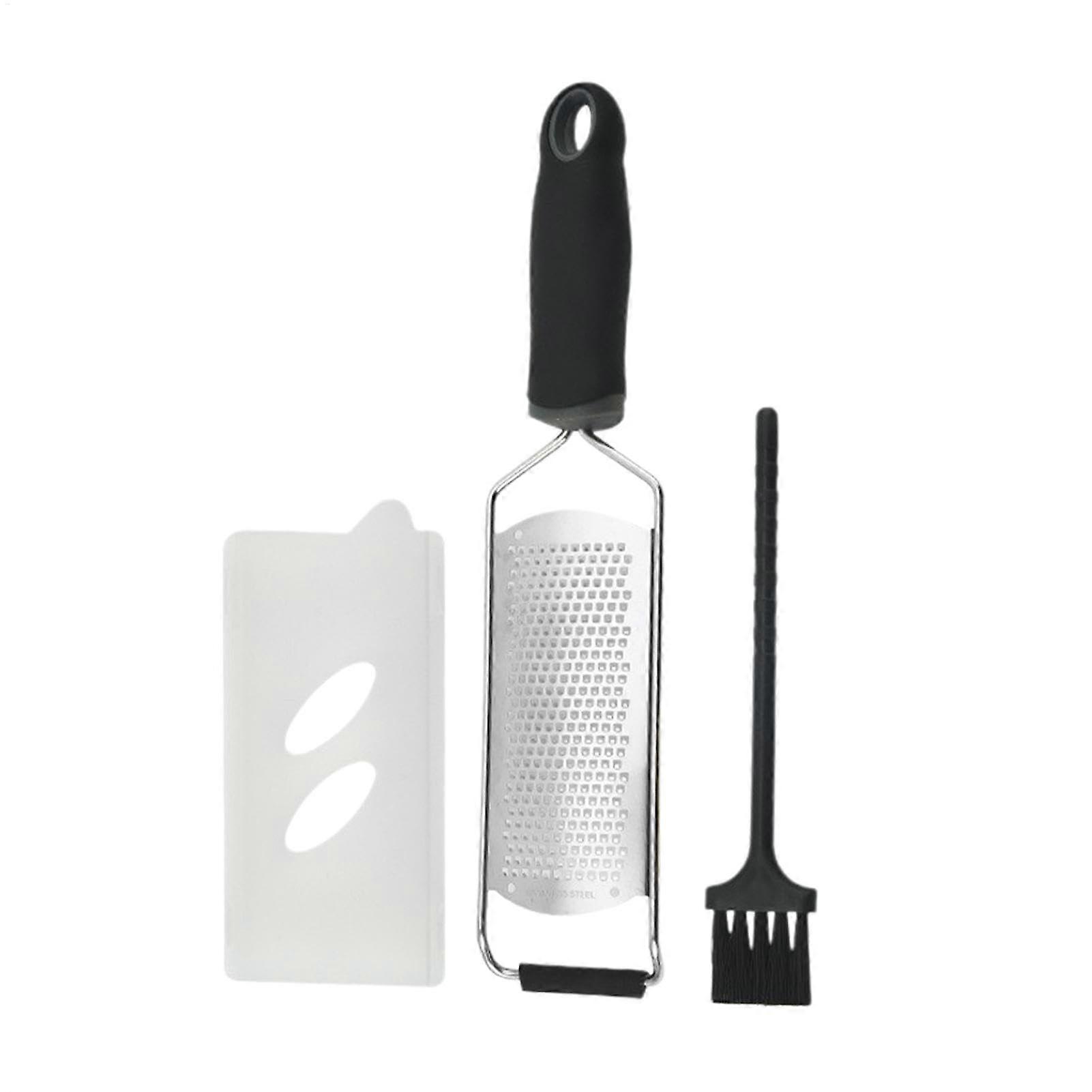 Hand cheese grater, stainless steel  Nonslip grip, rust shredder  Ergonomic tool