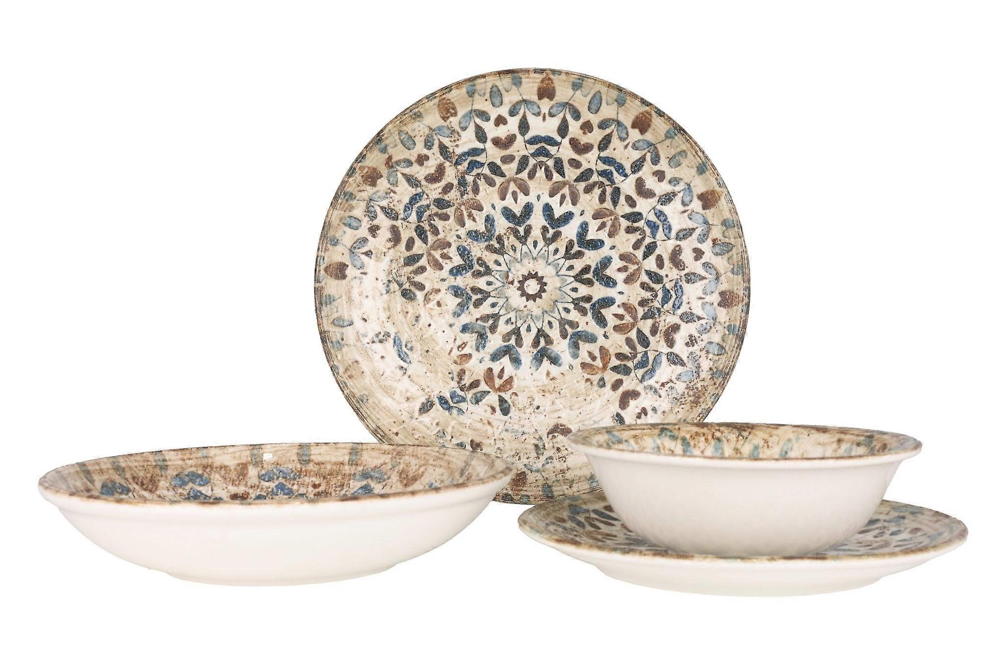 Rinart Dinnerware Set (Medium) - Aztec - 24 pieces - 6 persons - Porcelain