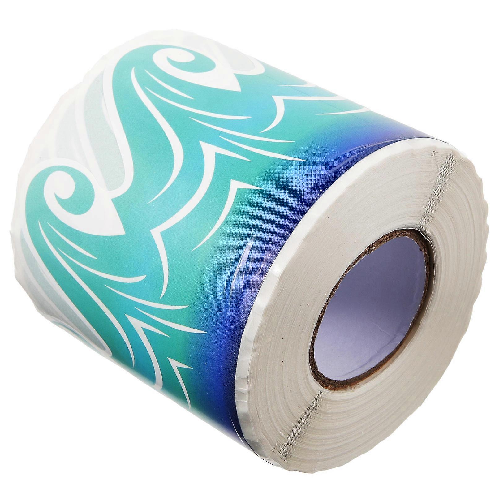 Self Adhesive Wear Resistant Border Sticker Roll Wave Design for Classroom, Office & Bulletin Board Decor Easy Apply Trim for Smooth Surfaces