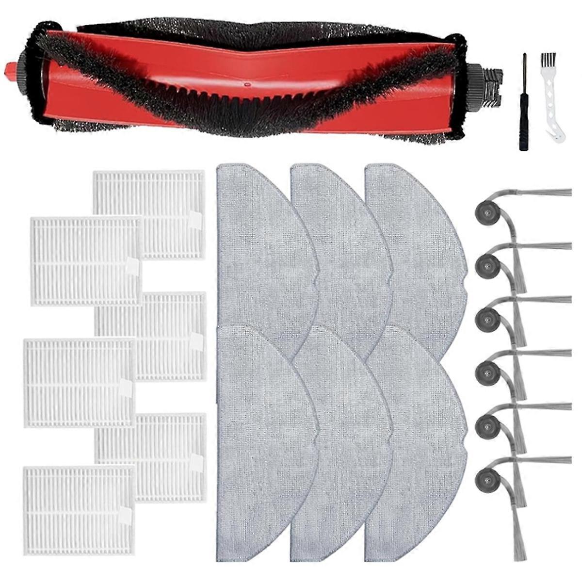 21Pcs Replacement Parts Main Side Brush Hepa Filter Mop Pads