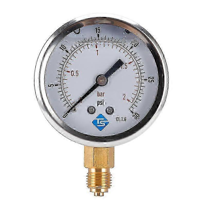 低圧ゲージ 0-2bar 、 0-30psi 1/4 インチ 68mm ダイヤル油圧油圧ゲージマノメータープレス