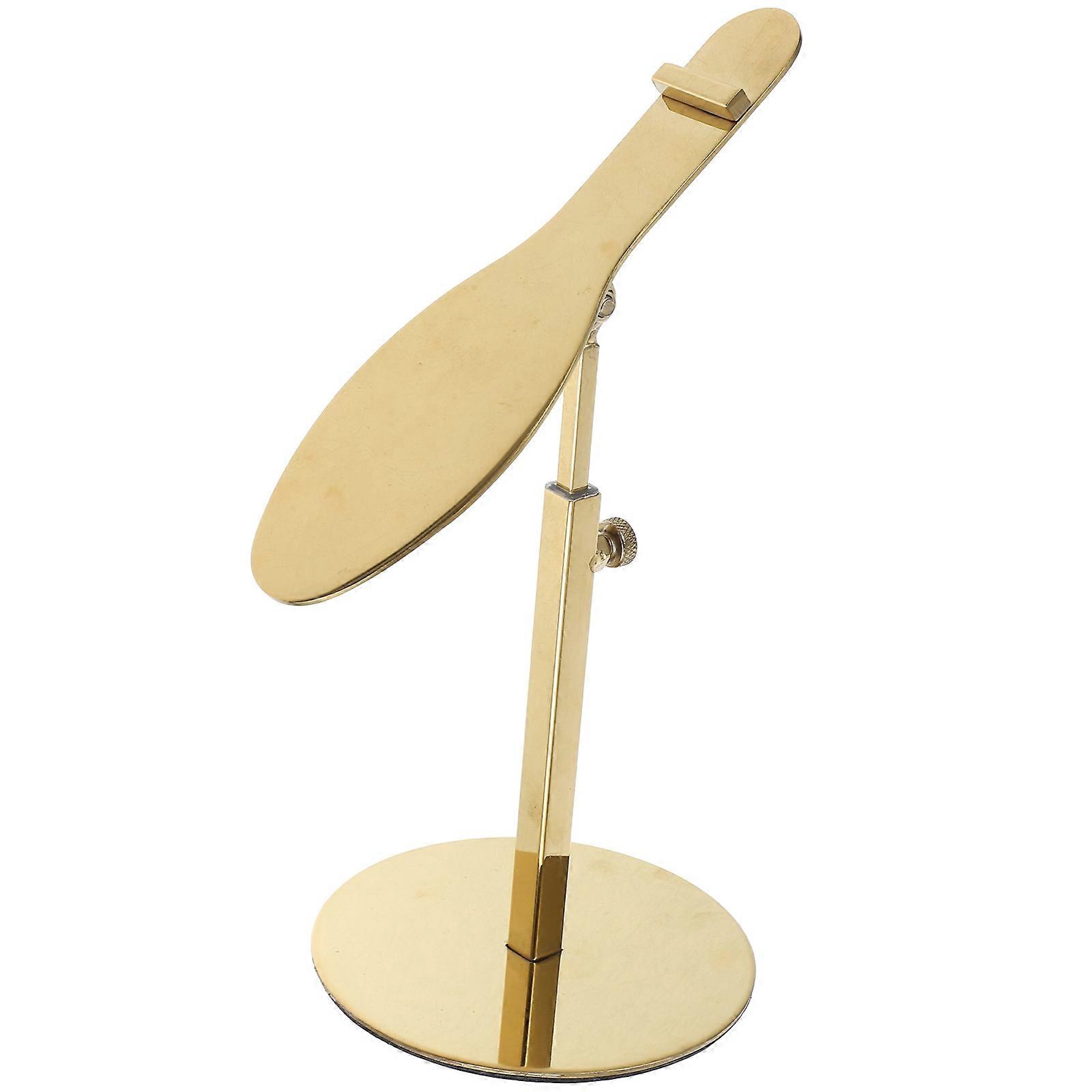 Multifunctional Design Shoe Display Stand Adjustable Width For Popup Shops High Heels Boots And Sandals Golden 26.00X11.00X11.00CM 1Pcs