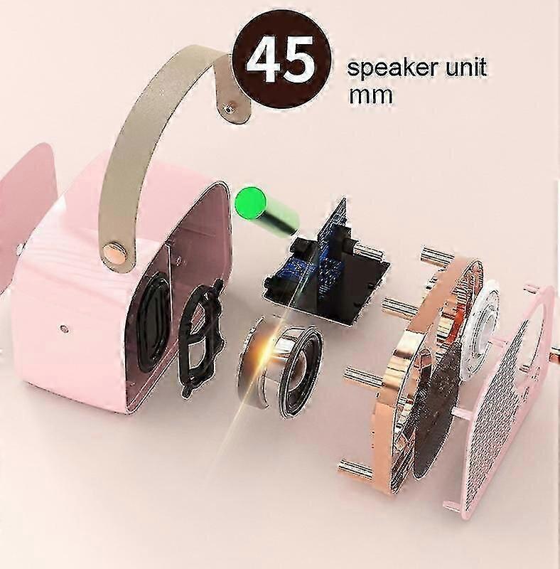 Haut-parleur Bluetooth radio rétro Dw21 vert clair