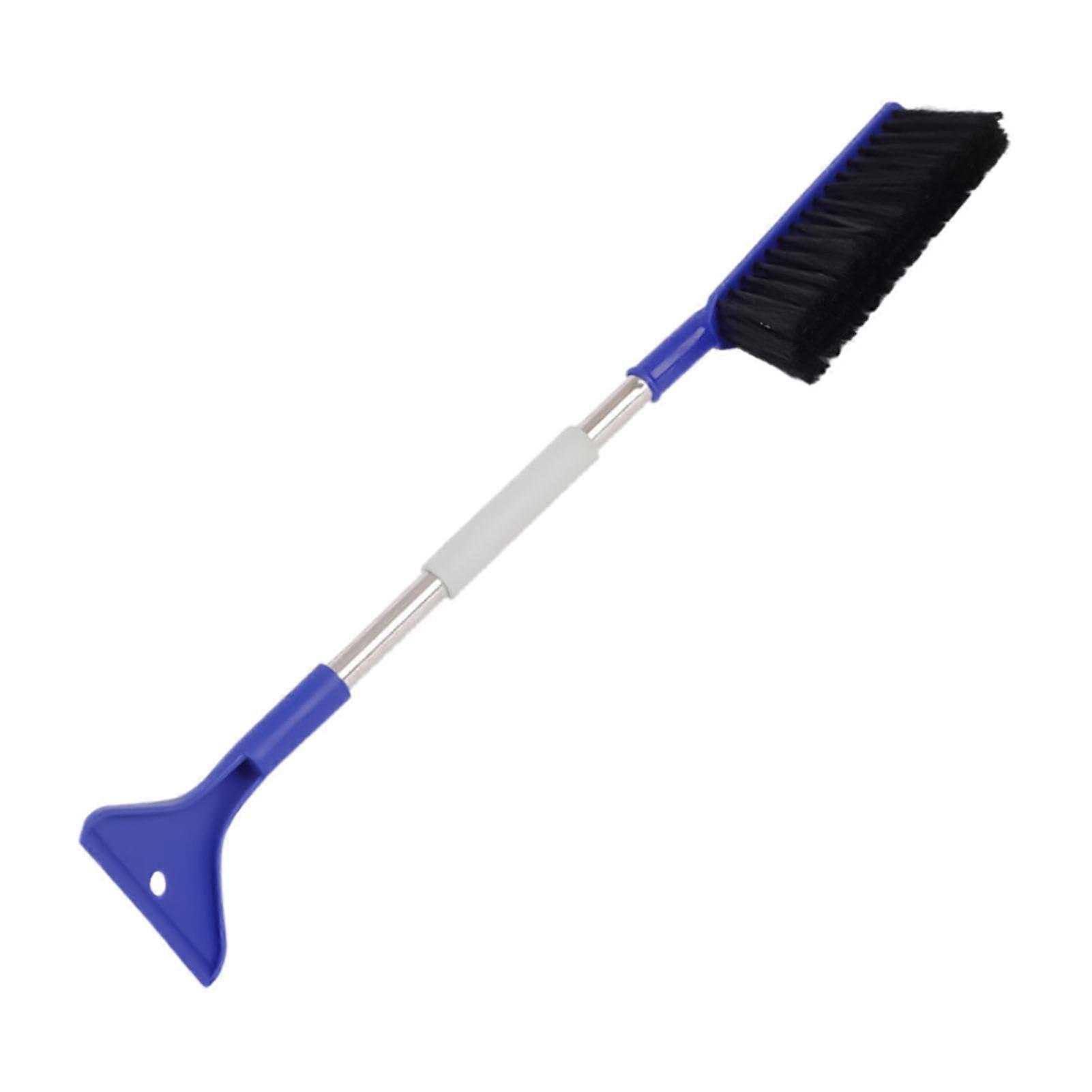 Snow Brush for Car – Car Ice Scraper, Snow Shovel Brush Automatic Cleaner, Telescopic Handle, Lightweight Winter Tool, Blue