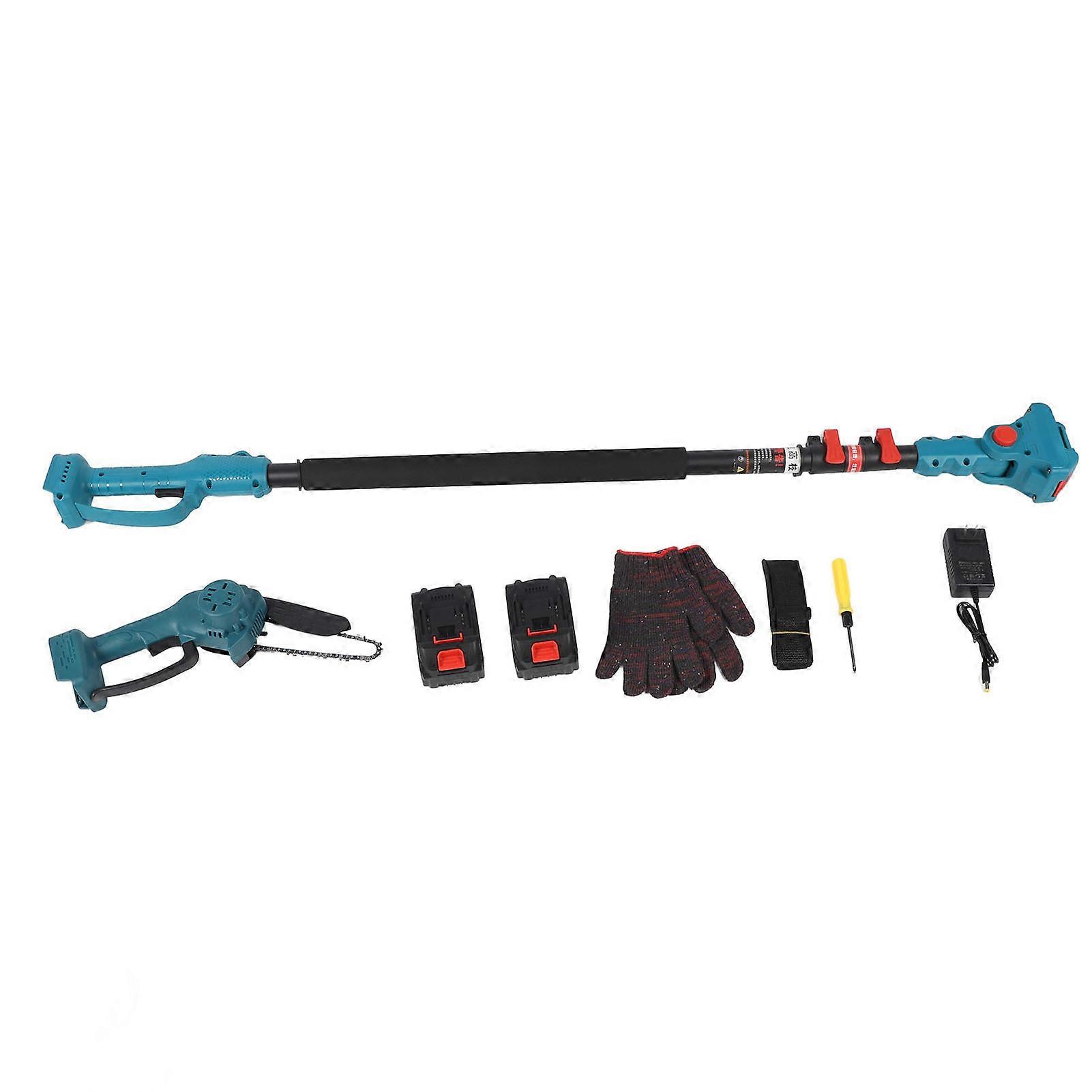 Lectric Handheld Chain Saw 180° Adjustable Rechargeable Mini Cordless Power Chainsaw with Extension Pole