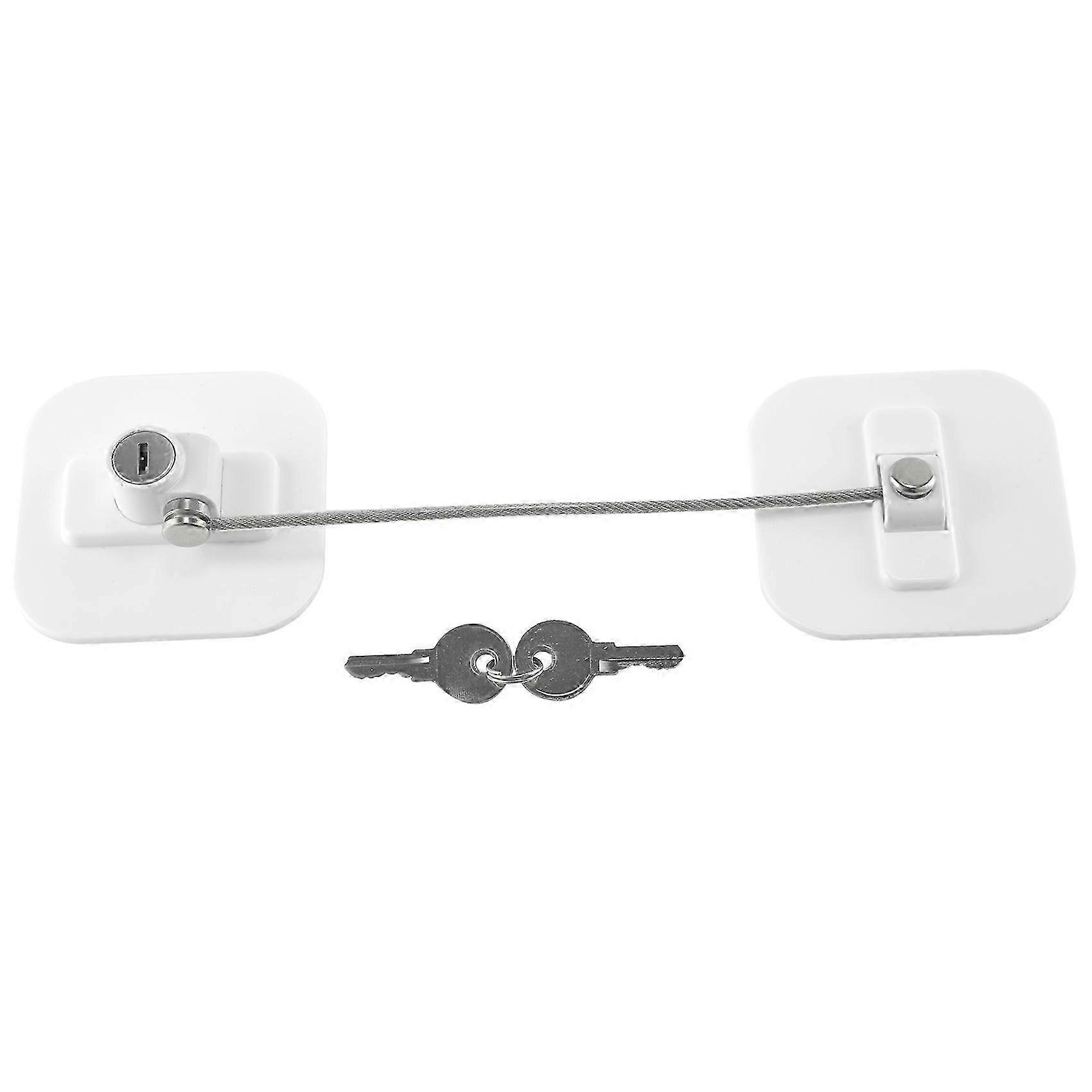 Fridge Lock,Refrigerator Locks,Freezer Lock with Key for Child Safety,Locks to Lock Fridge and Cabin Edition 0716