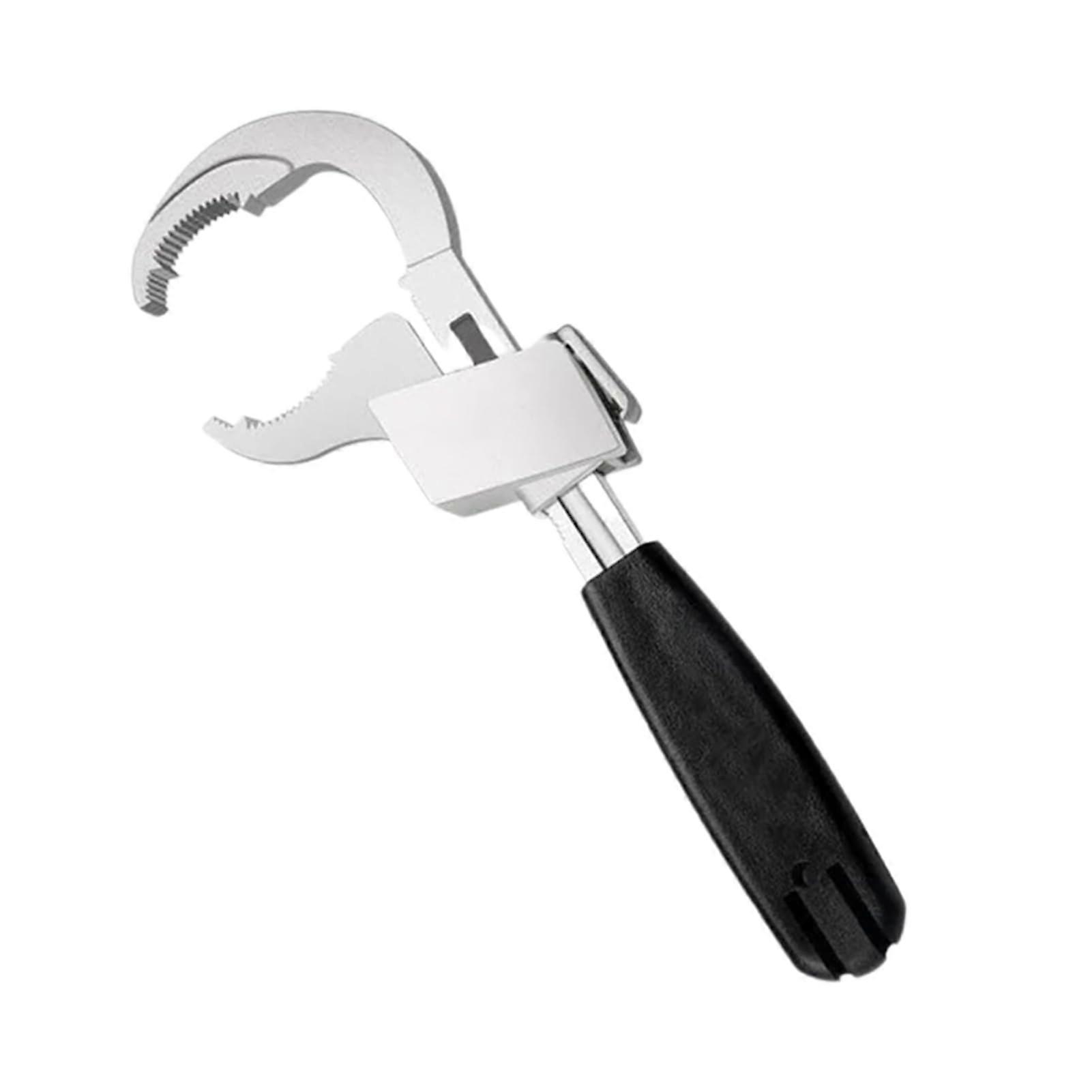 80 mm Adjustable Spanner Wrench for Sink, Multi-Functional Adjustable Tool with 3 Card Slots for Toilet, Bathroom, Kitchen Use