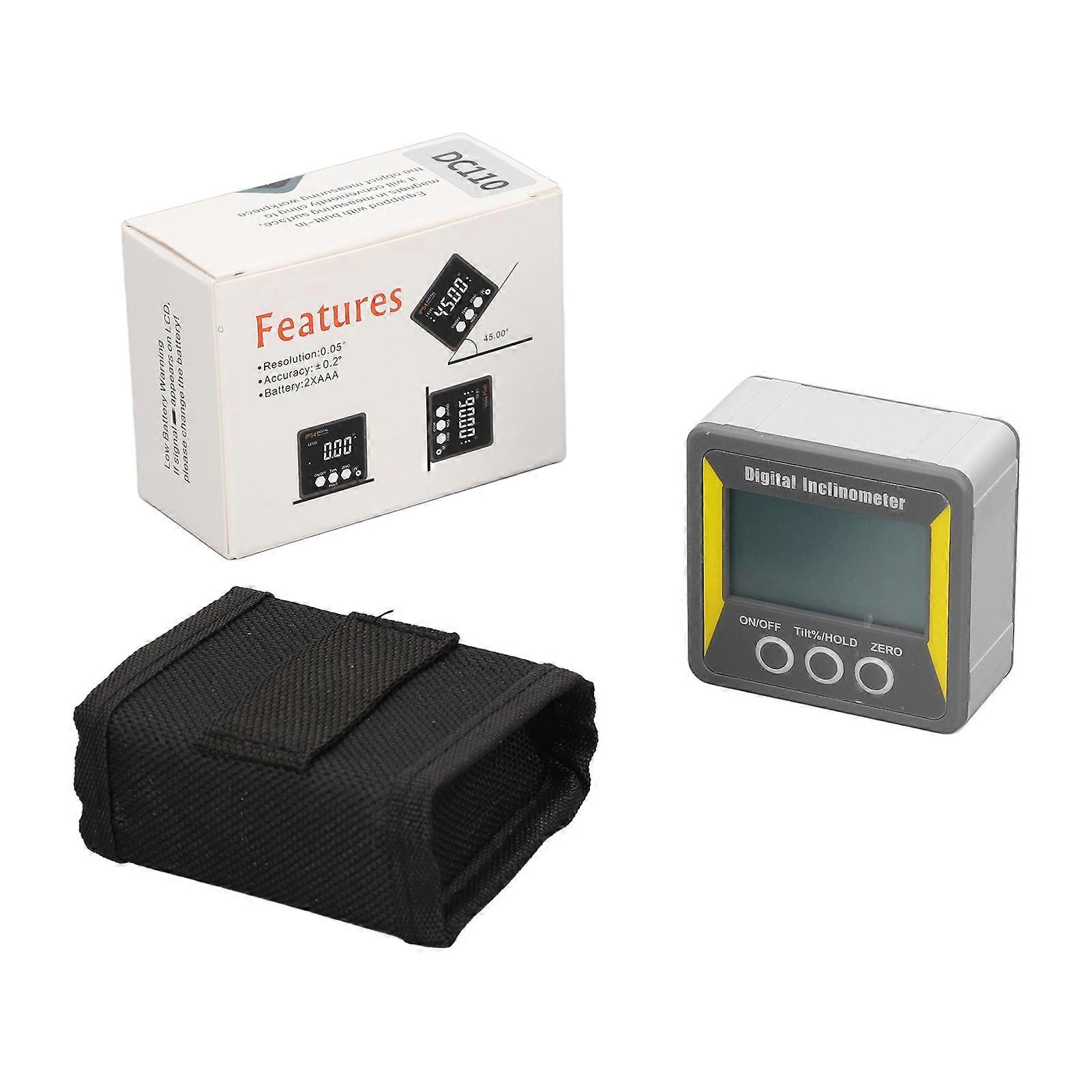 Inclinometer Digital Display Auto Shutdown Magnetic Level Angle Finder Gauge Tool