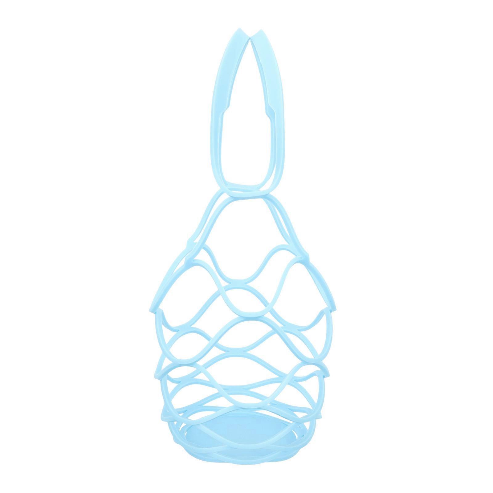 Blue Multiuse Silicone Carrier and Coaster for Bar Use 5.5 x 4.2 Inches