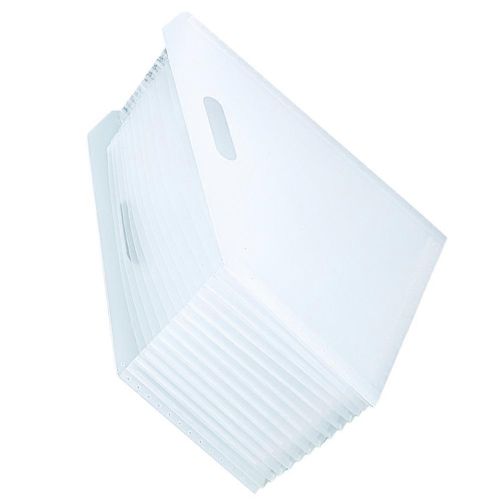Document File Organizer Multi-Layer File Stand Office Use 32.50X27.00X25.80CM White Plastic 1Pcs