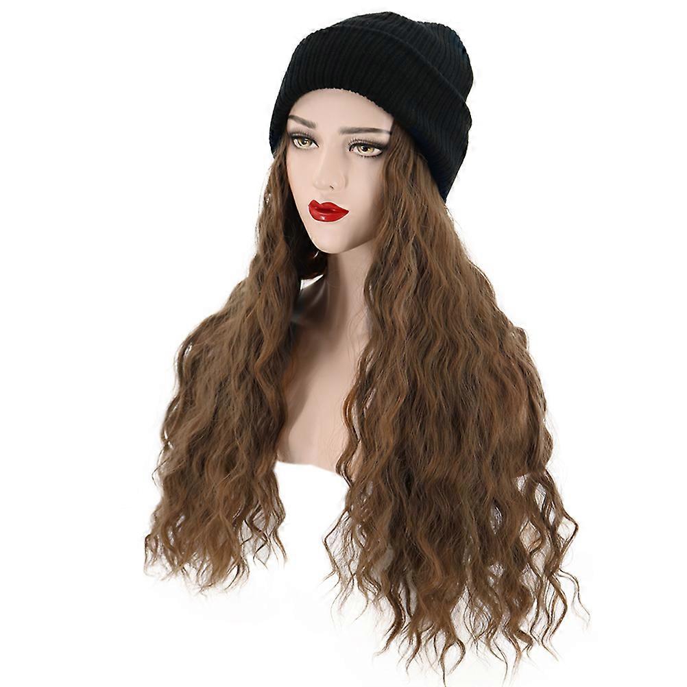 Stylish Hair Wig for Women with High Temperature Wire Black Color Looks Natural and Comfortable for Daily Use 23.5 Inches