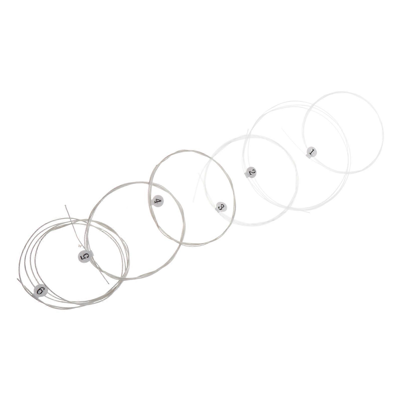 Acoustic Guitar Accessories Classical Guitar Strings Musical Instrument Accessories 6Pcs Foldable and Durable Replacement Strings
